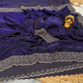 Space Silk With Jarkhan Work Saree