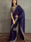 Purple Color Space Silk With Sequience Dori work Saree