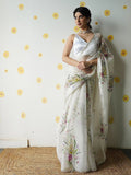 Elegant And Premium Look With Hand Work Saree