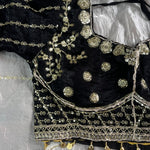 Fandy Silk With Embroidery Coding Work Saree