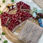 Soft Elegent With Rich Look With Embroidery Work Saree