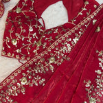 Rani Pink Color With Fandy Silk With Sequience Work Saree