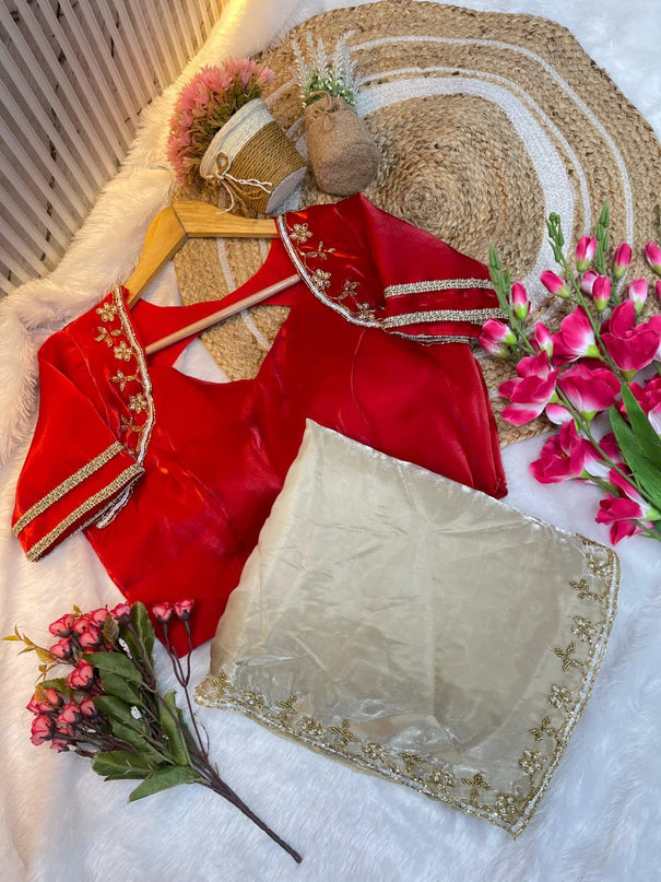 Stylish Women's Soft Zimmy Choo Fandy Silk Saree