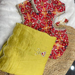 Beautifull Gold Crush With Hand Khatli Work Saree