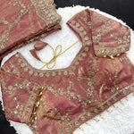 Beautifull Soft Elegent With Embroidery Work Saree