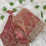 Beautifull Soft Elegent With Embroidery Work Saree