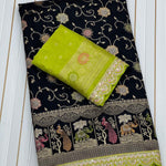 Beautifull Dolla Silk With Embroidery Coding Work Saree