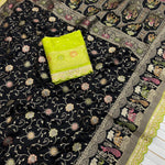 Beautifull Dolla Silk With Embroidery Coding Work Saree