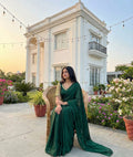 Beautidull Soft Elegent Rich Look Plain Work Saree