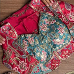 Beautifull soft Rangoli Silk With Dori Embroidery Work Saree