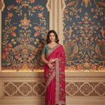 Beautifull soft Rangoli Silk With Dori Embroidery Work Saree