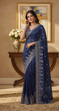 Very Soft Elegent Beautifull Sequience Work Saree
