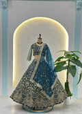 Wedding Special Butterfly Net With Codding Embroidery Work Lehenga