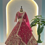 Wedding Special Butterfly Net With Codding Embroidery Work Lehenga