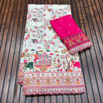 Beautifull Rajwadi Silk With Kashmiri Tread Work Saree