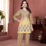 Beautifull Pure Shiffli Cotton With shiffli Work CO-ordset