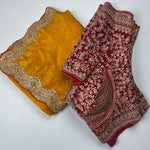 Beautifull Space Silk With Sequience Embroidery Work Saree