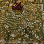 Designer Frendy Chiffon Saree With Sequence Zari Embroidery work saree