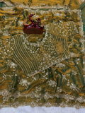 Designer Frendy Chiffon Saree With Sequence Zari Embroidery work saree