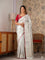 Designer Pure Banarasi Saree With Weaving Motifs & Contrast piping saree
