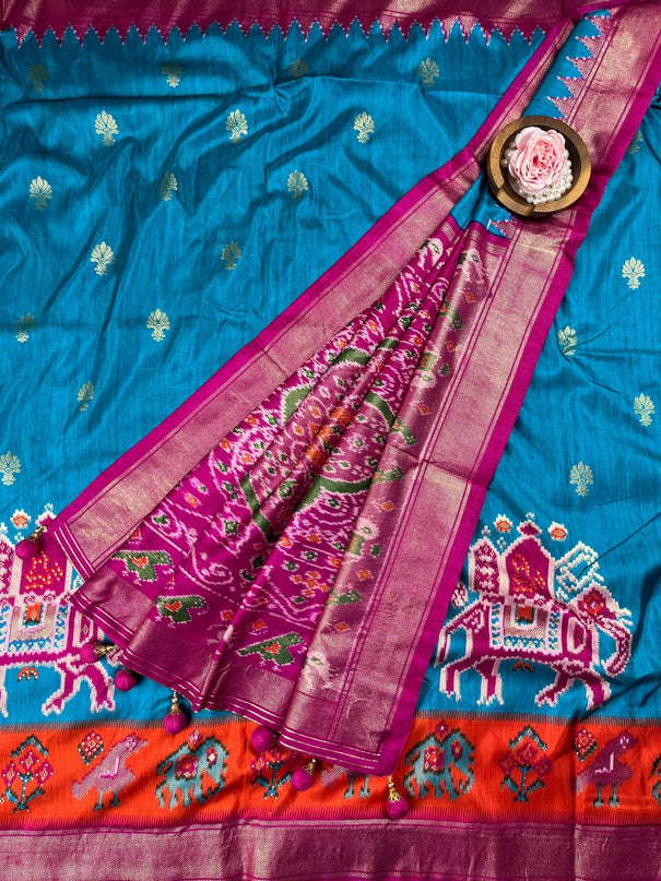 Beautifull Banarasi Silk With Zari Weaving Work Saree
