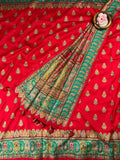 Beautifull Banarasi Silk With Zari Weaving Work Saree