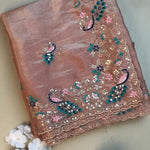 Beautifull Soft Rich Silk With Embroidery Work Saree