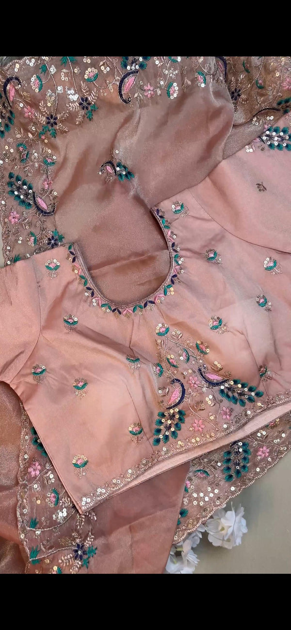 Beautifull Soft Rich Silk With Embroidery Work Saree
