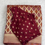 Beautiful Pure Soft Viscose Khadi Georgette With Rich Jacquard Weaving Work Saree