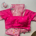 Beautiful Pure Soft HO Silk With Rich Jacquard Weaving Border Saree