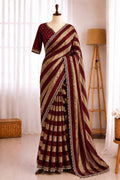 Space Soft Zari Silk Jarkan Swarovski Work Saree