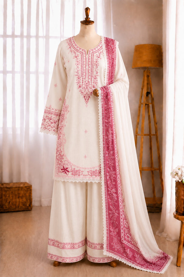 Satin Rayon Embroidery Work Top Farshi Plazzo
