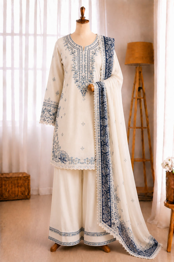 Satin Rayon Embroidery Work Top Farshi Plazzo