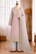 Heavy Faux Georgette Embroidery Sequence Work Top Plazzo