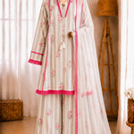 Heavy Natural Crepe Digital Print Top Farshi Plazzo