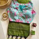 Khadi Cotton Handloom Long Tassel Pallu Saree