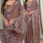Fendy Satin Jacquard Beautiful Saree