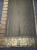 Beautifull Simmer Tissue Fabric Saree