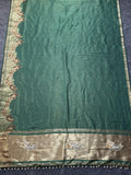 Beautifull Simmer Tissue Fabric Saree