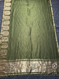 Beautifull Simmer Tissue Fabric Saree
