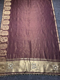 Beautifull Simmer Tissue Fabric Saree
