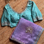 Rosy Lavender Elegance – Pure Tabi Silk Designer Saree