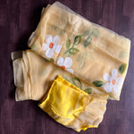Pure Chiffon Saree With Handbrush Paint