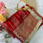 Most Viral Ghunghroo Tissue Fabric With Jacquard Work Saree