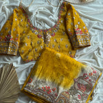 Premium Dola Silk Saree with Multicolor Sequin & Coding Work