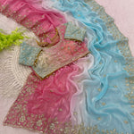 Fendy Satin Pedding Saree with Stitched Blouse