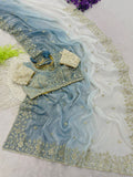 Fendy Satin Pedding Saree with Stitched Blouse