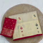 Satin Silk Saree with Meena & Zari Weaving Work