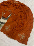 Rangoli Crushed Saree with Khatli Handwork & Matching Blouse