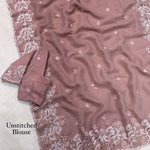 Melborne Silk Saree with Self Thread & Zari Embroidery Work